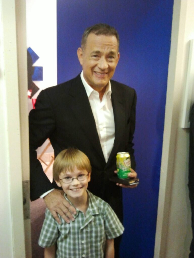 Grayson with Tom Hanks